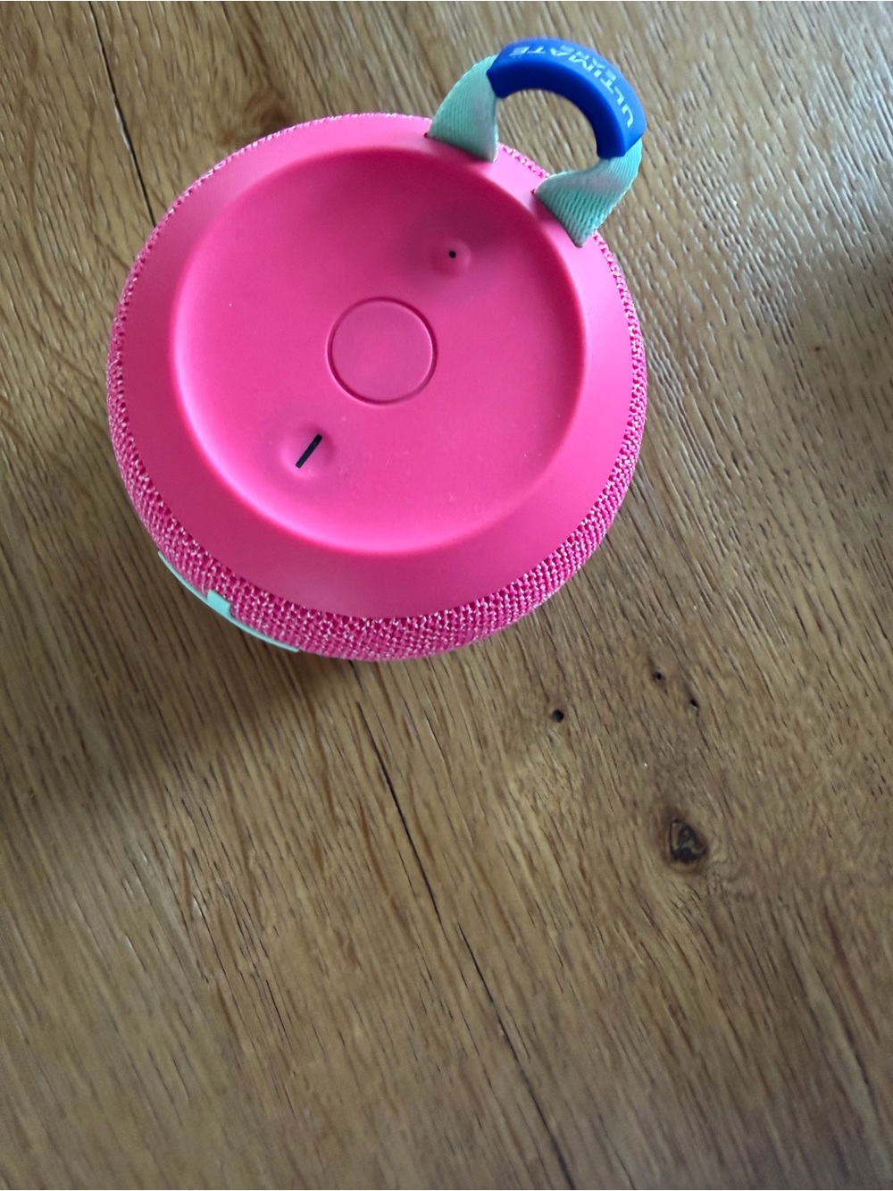 Portable Pink Bluetooth Speaker with Carry Loop